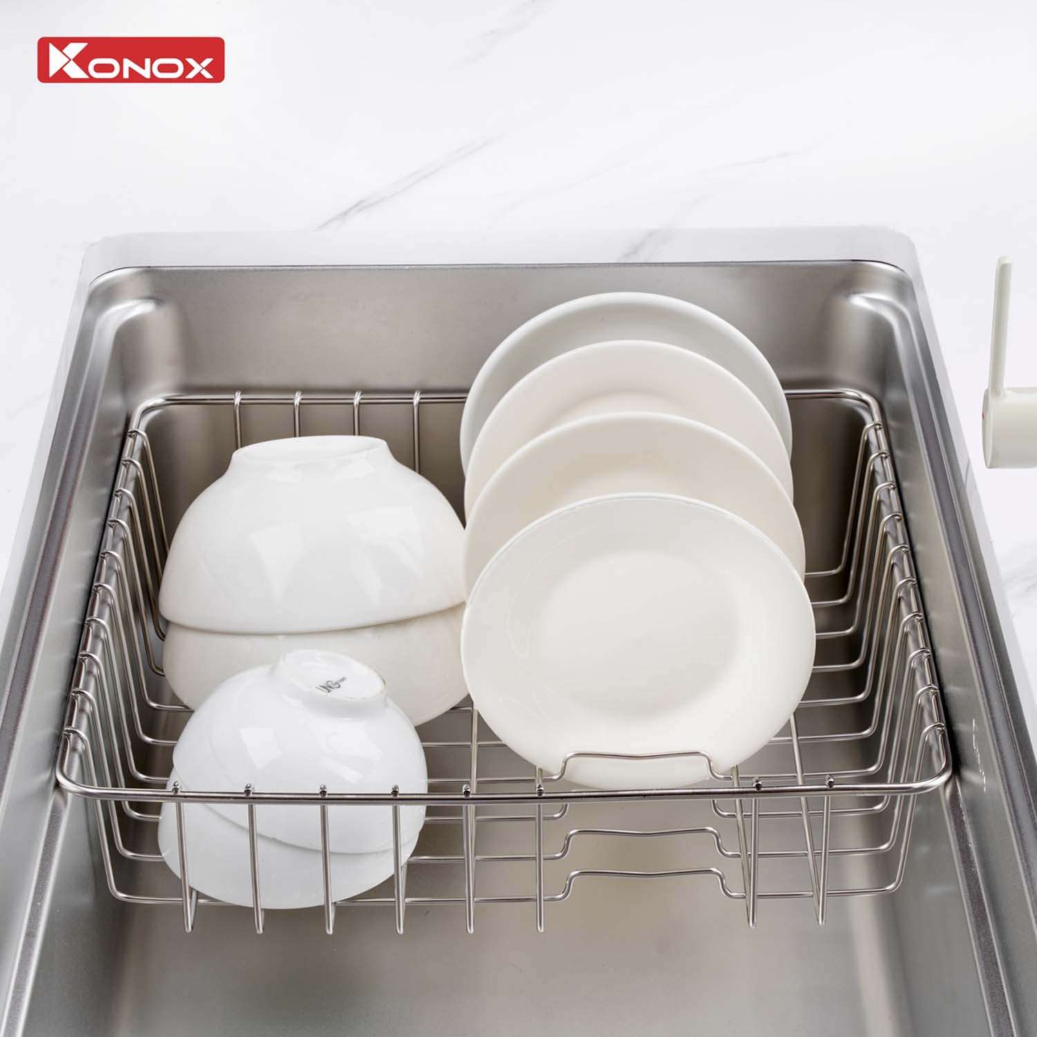 Chậu rửa bát inox KONOX Tari 780SM 1 hố 7 hinh anh thuc te Chau rua bat inox KONOX Tari 780SM 1 ho 10