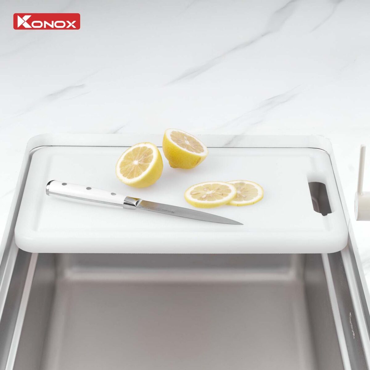 Chậu rửa bát inox KONOX Tari 780SM 1 hố - Ảnh 14