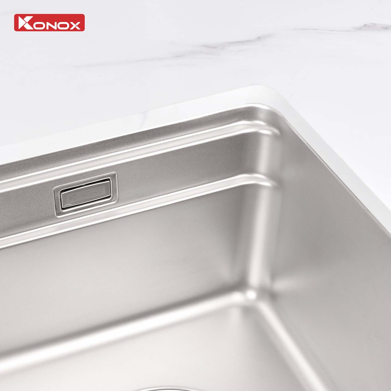 Chậu rửa bát inox KONOX Tari 780SM 1 hố 9 hinh anh thuc te Chau rua bat inox KONOX Tari 780SM 1 ho 8