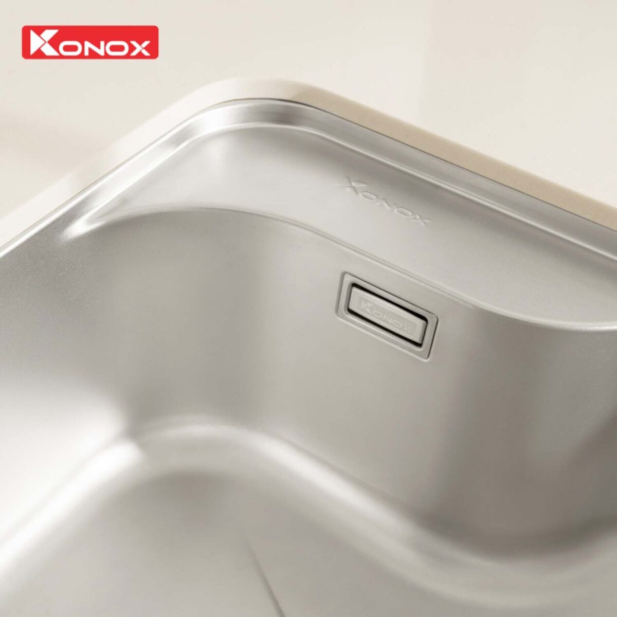 Chậu rửa bát inox KONOX Tari 7851SM 1 hố - Ảnh 7