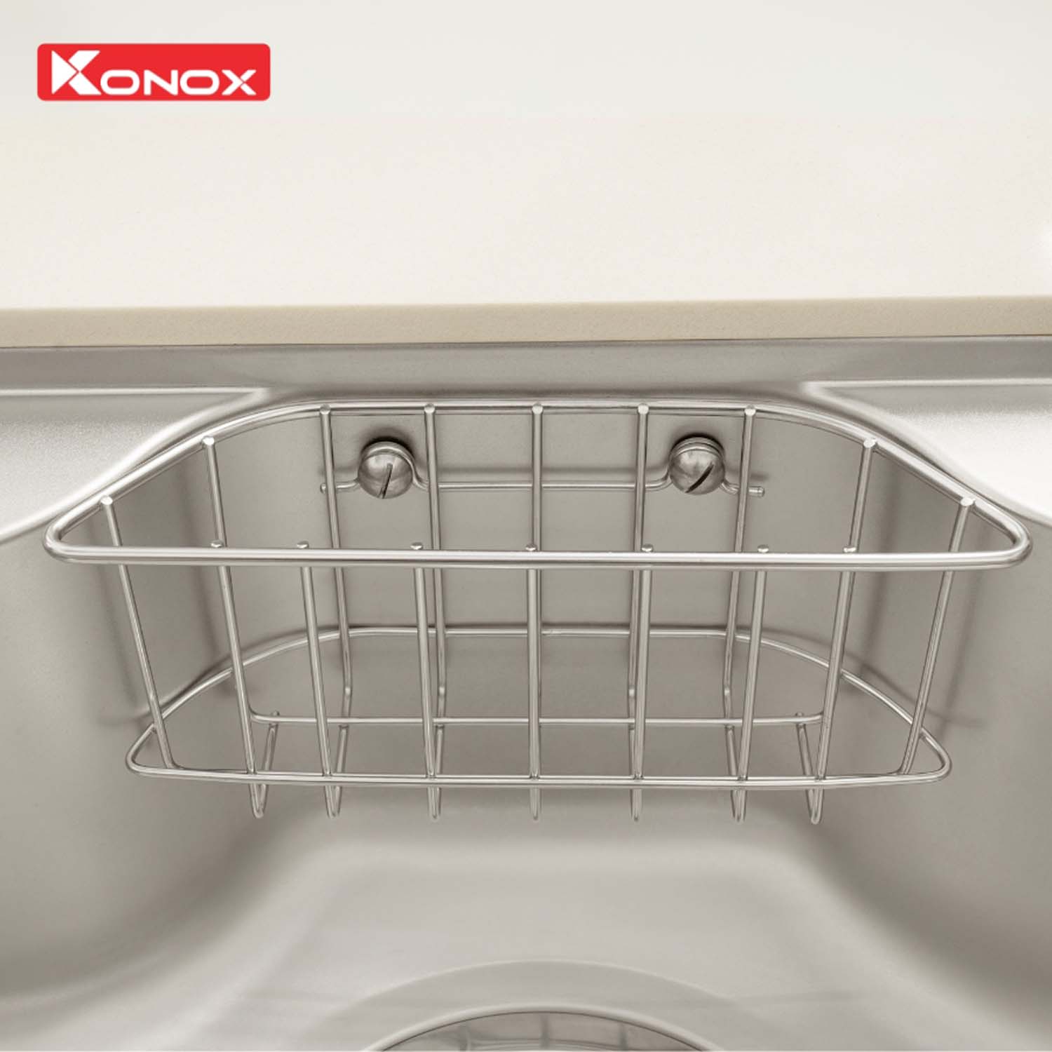 Chậu rửa bát inox KONOX Tari 7851SM 1 hố 7 hinh anh thuc te Chau rua bat inox KONOX Tari 7851SM 1 ho 5