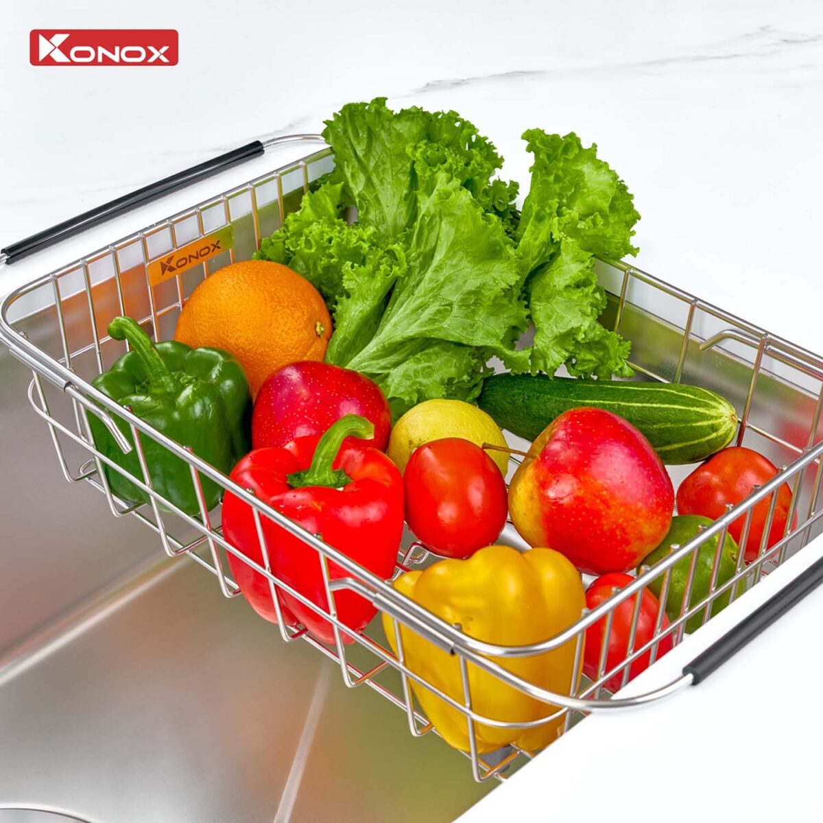 Chậu rửa bát inox KONOX Tari 870SM 1 hố - Ảnh 13
