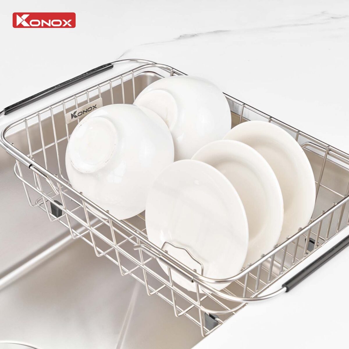 Chậu rửa bát inox KONOX Tari 870SM 1 hố - Ảnh 14