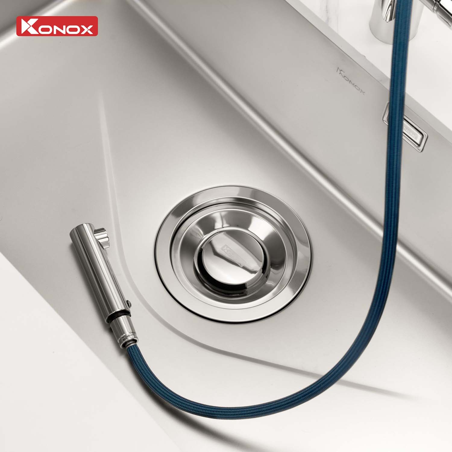 Chậu rửa bát inox KONOX Tari 870SM 1 hố 7 hinh anh thuc te Chau rua bat inox KONOX Tari 870SM 1 ho 12