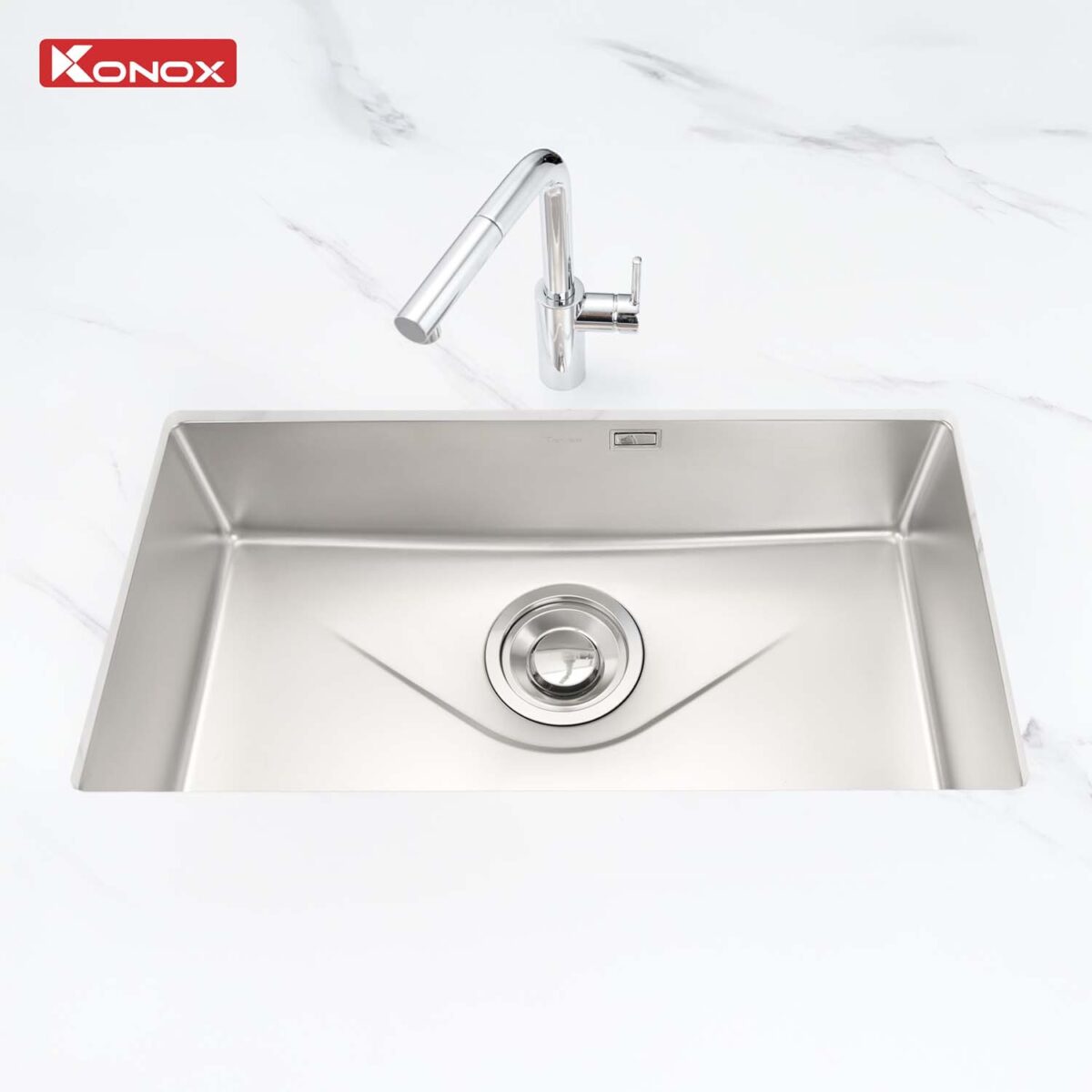 Chậu rửa bát inox KONOX Tari 870SM 1 hố - Ảnh 9