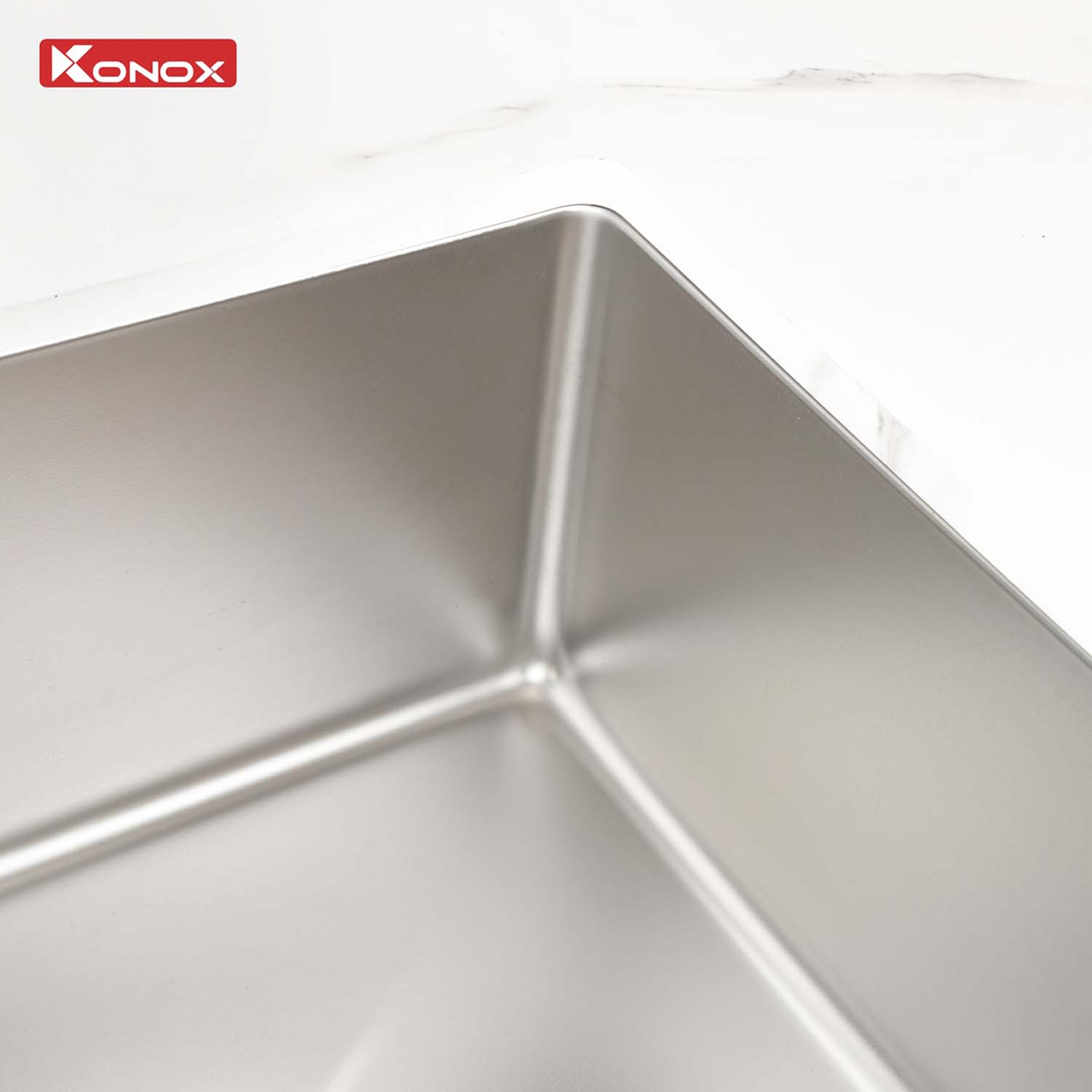 Chậu rửa bát inox KONOX Tari 870SM 1 hố 12 hinh anh thuc te Chau rua bat inox KONOX Tari 870SM 1 ho 7