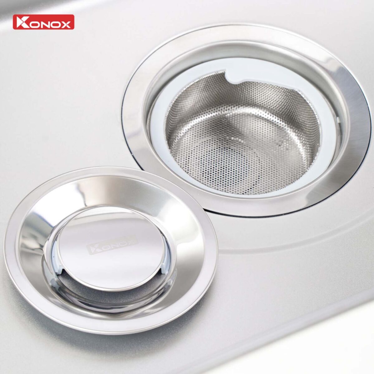 Chậu rửa bát inox KONOX Tari 8748SM 1 hố - Ảnh 11