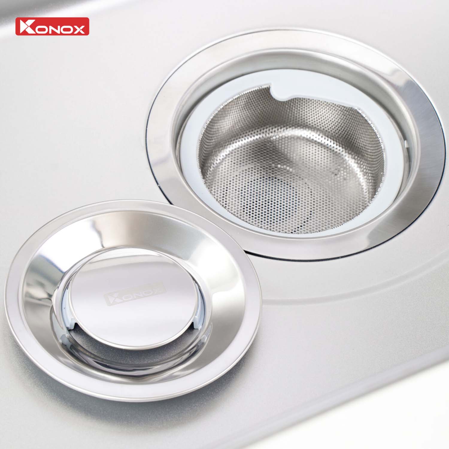 Chậu rửa bát inox KONOX Tari 8748SM 1 hố 9 hinh anh thuc te Chau rua bat inox KONOX Tari 8748SM 1 ho 7