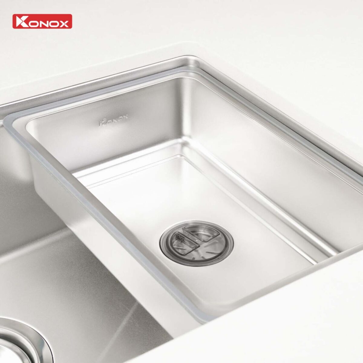 Chậu rửa bát inox KONOX Tari 8748SM 1 hố - Ảnh 12