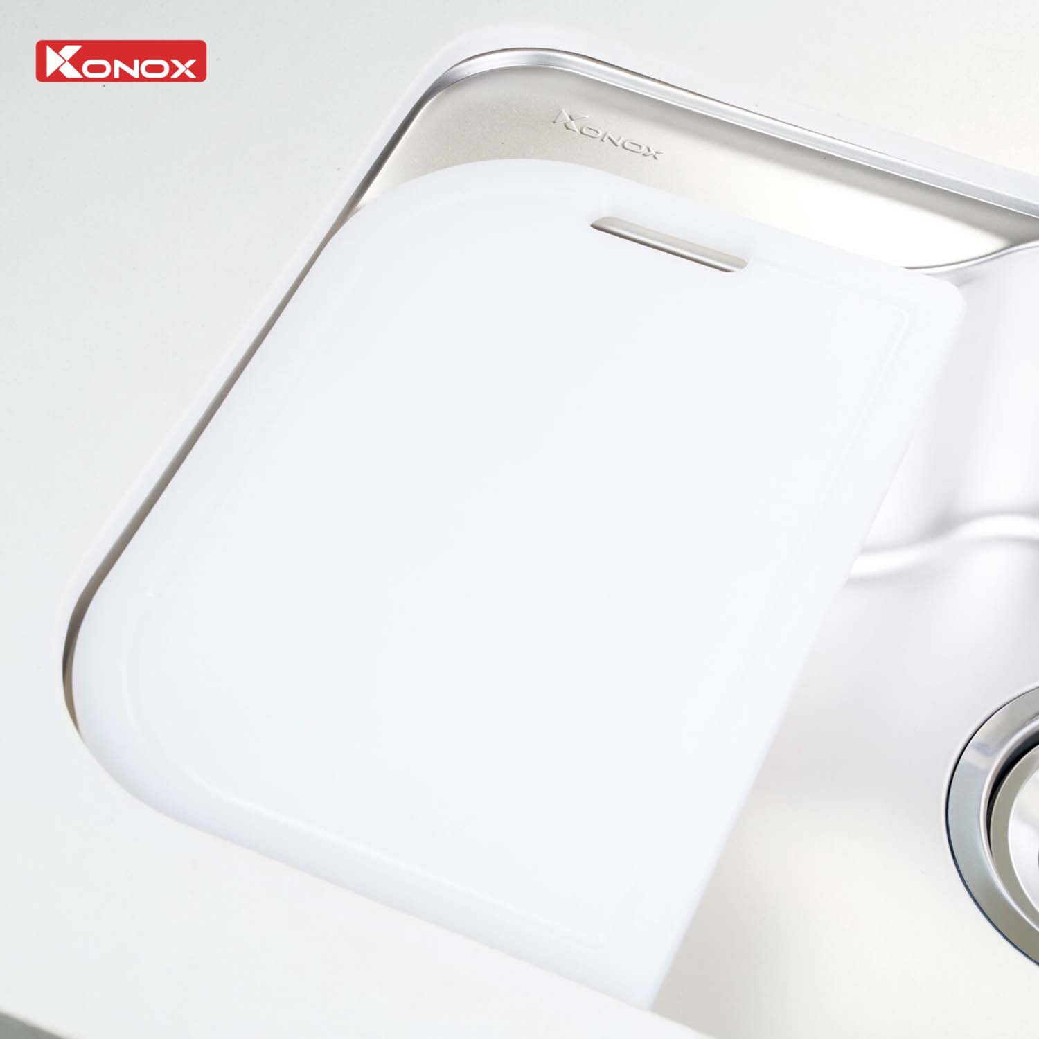 Chậu rửa bát inox KONOX Tari 9051SM 1 hố 7 hinh anh thuc te Chau rua bat inox KONOX Tari 9051SM 1 ho 16