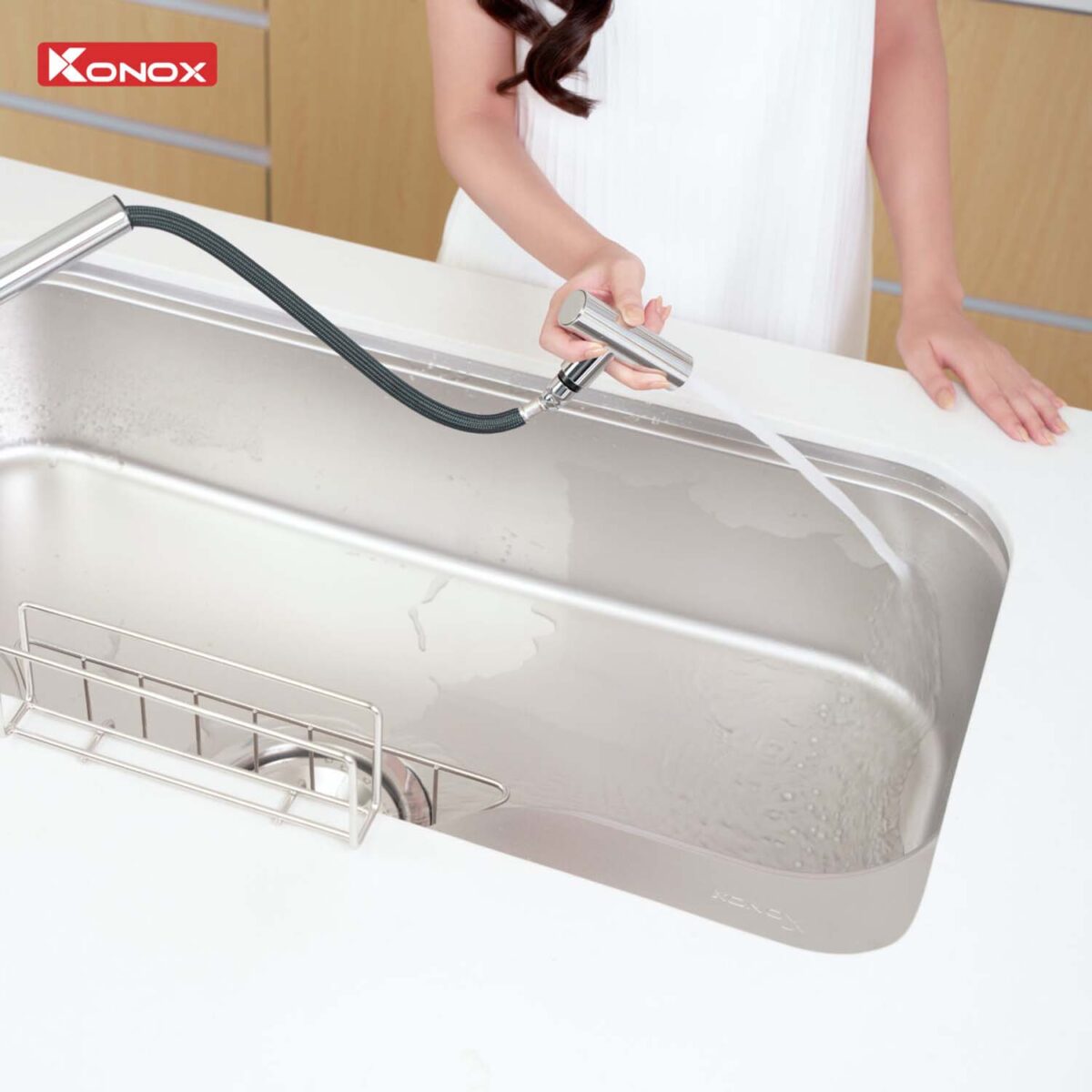 Chậu rửa bát inox KONOX Tari 9051SM 1 hố - Ảnh 16