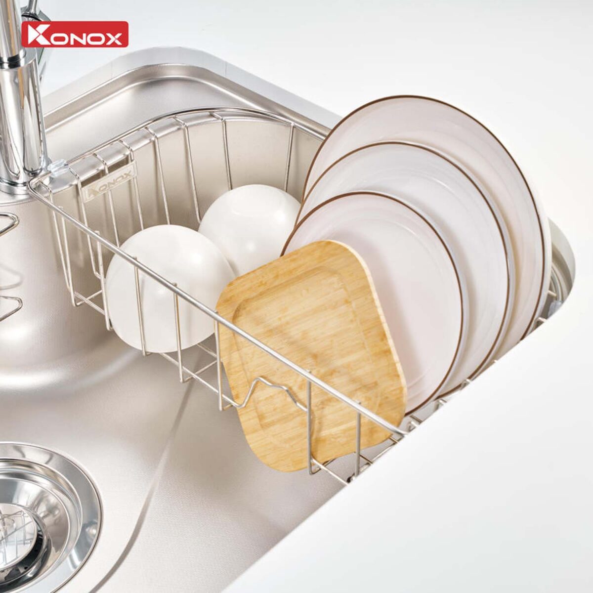Chậu rửa bát inox KONOX Tari Smart 7851 1 hố - Ảnh 9