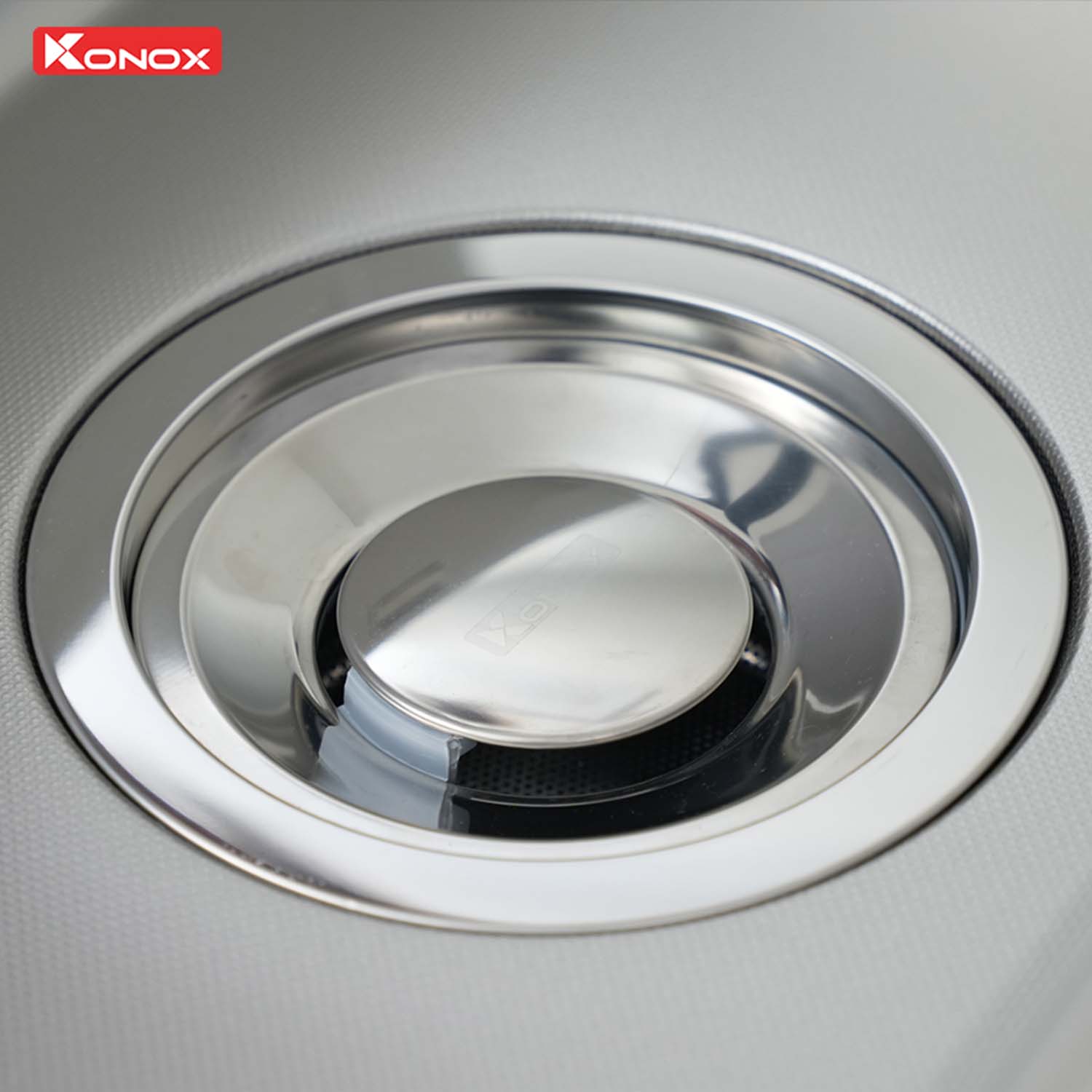 Chậu rửa bát inox KONOX KN8751TS Dekor 1 hố 5 nap bat rac chau rua bat 1 ho chong xuoc Konox KN8751TS Dekor 2