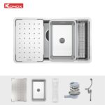 Chậu rửa bát inox KONOX Dekor 8044SU 1 hố - Ảnh 3