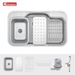 Chậu rửa bát inox KONOX Dekor 8048SU 1 hố - Ảnh 3