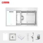 Chậu rửa bát inox KONOX KN8751TS Dekor 1 hố - Ảnh 3