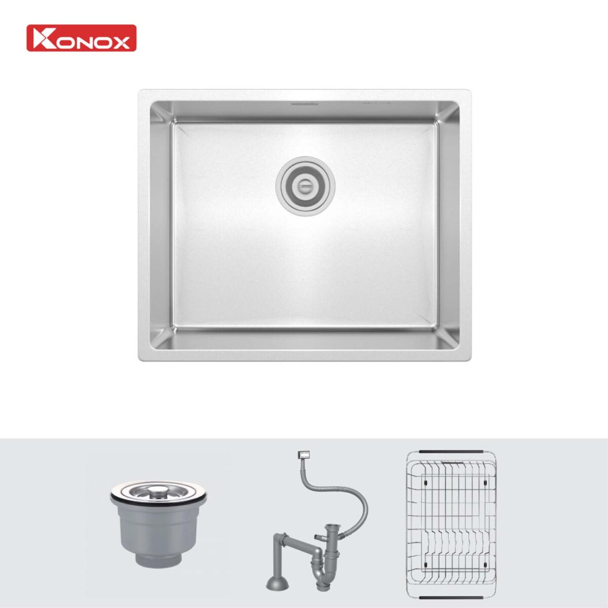 Chậu rửa bát inox KONOX Tari 500SM 1 hố - Ảnh 3