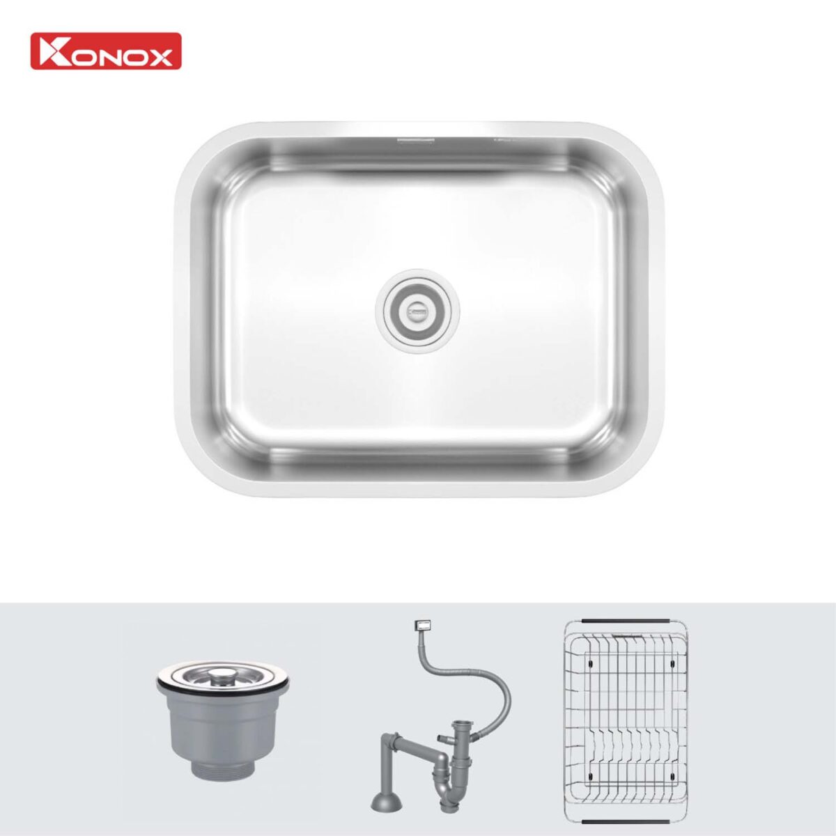 Chậu rửa bát inox KONOX Tari 5744SM 1 hố - Ảnh 3