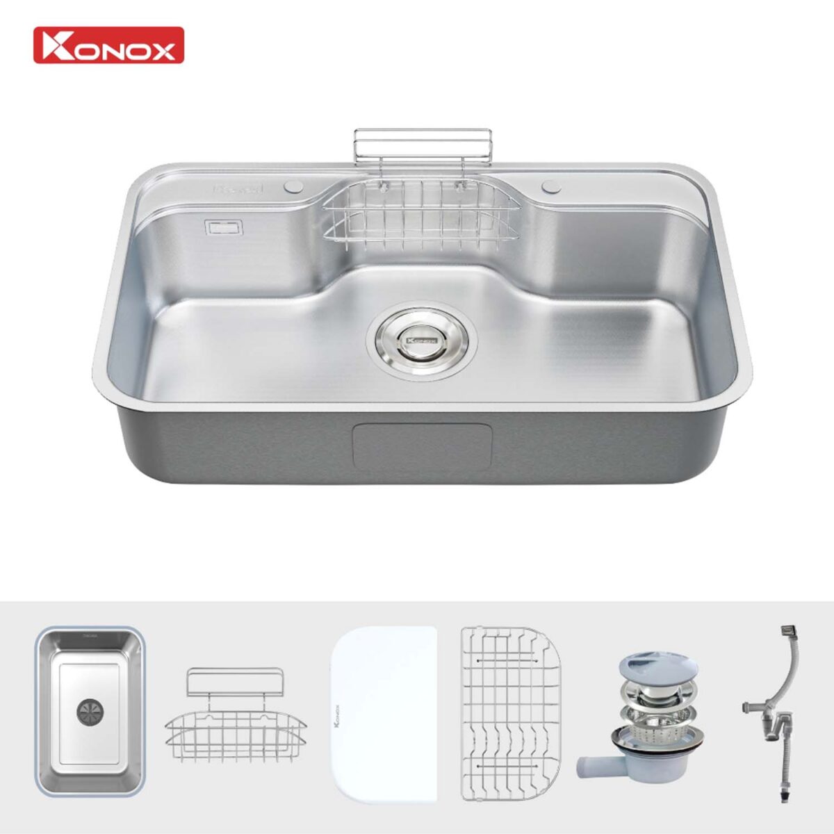 Chậu rửa bát inox KONOX Tari Smart 9051 1 hố - Ảnh 3