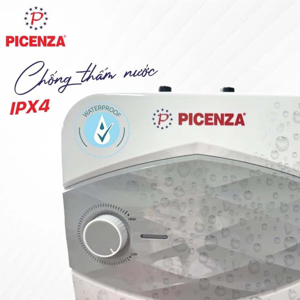 Bình nóng lạnh PICENZA S6D 6L vuông - Ảnh 3