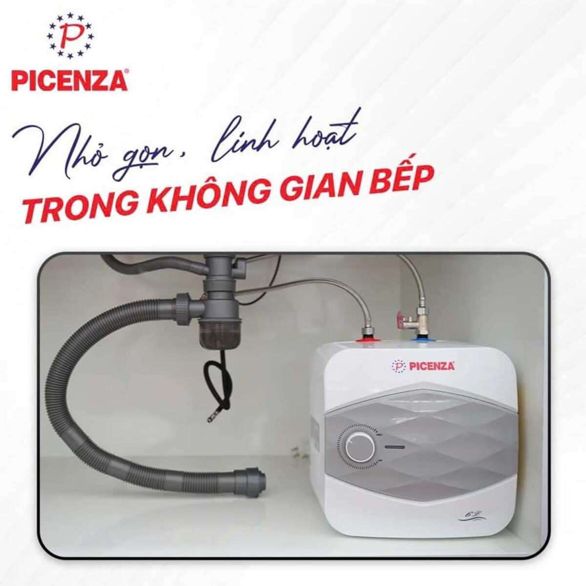 Bình nóng lạnh PICENZA S6T 6L vuông - Ảnh 5
