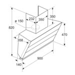Máy hút mùi BOSCH DWK98IJ60I 90cm kính vát serie 4 - Ảnh 3