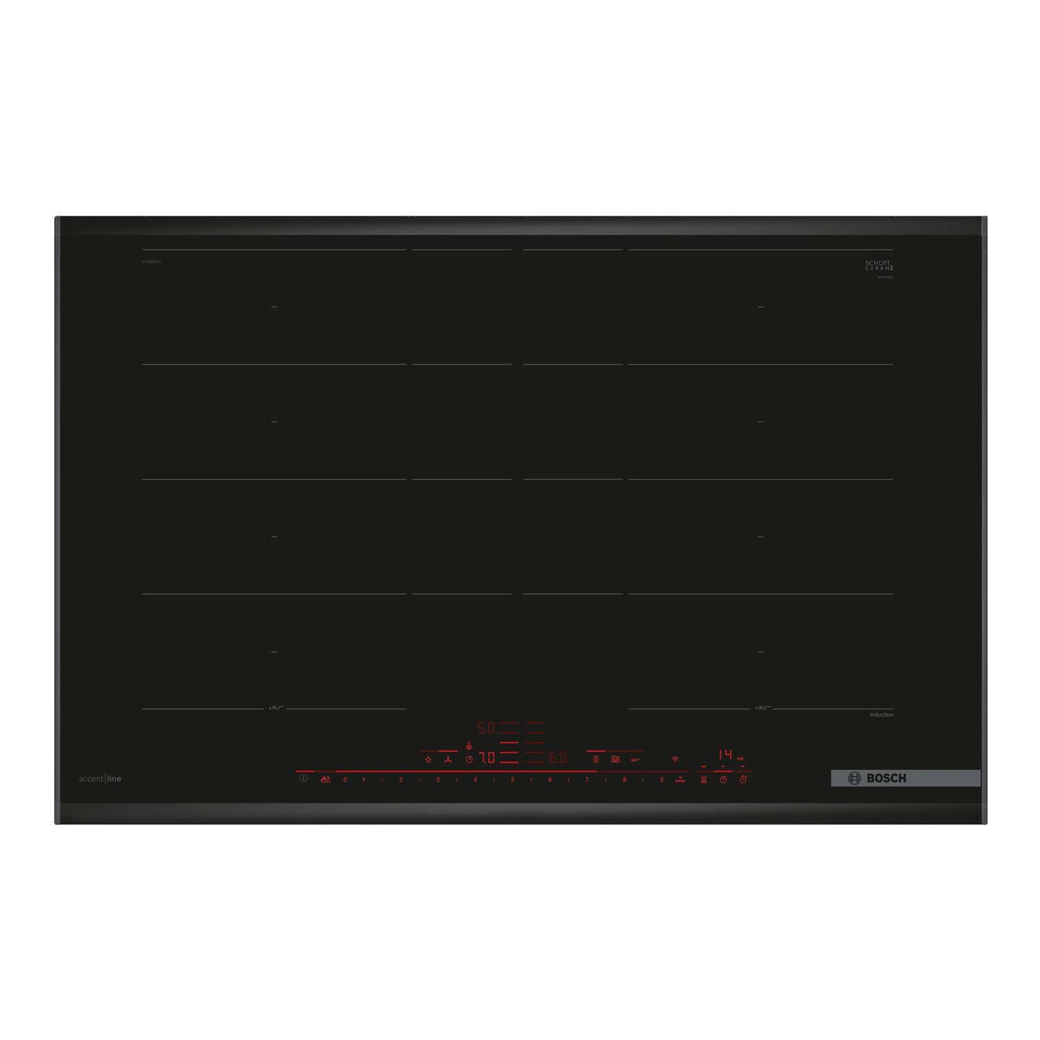 Bếp từ bốn BOSCH PXY895DV1E Serie 8 toàn vùng nấu