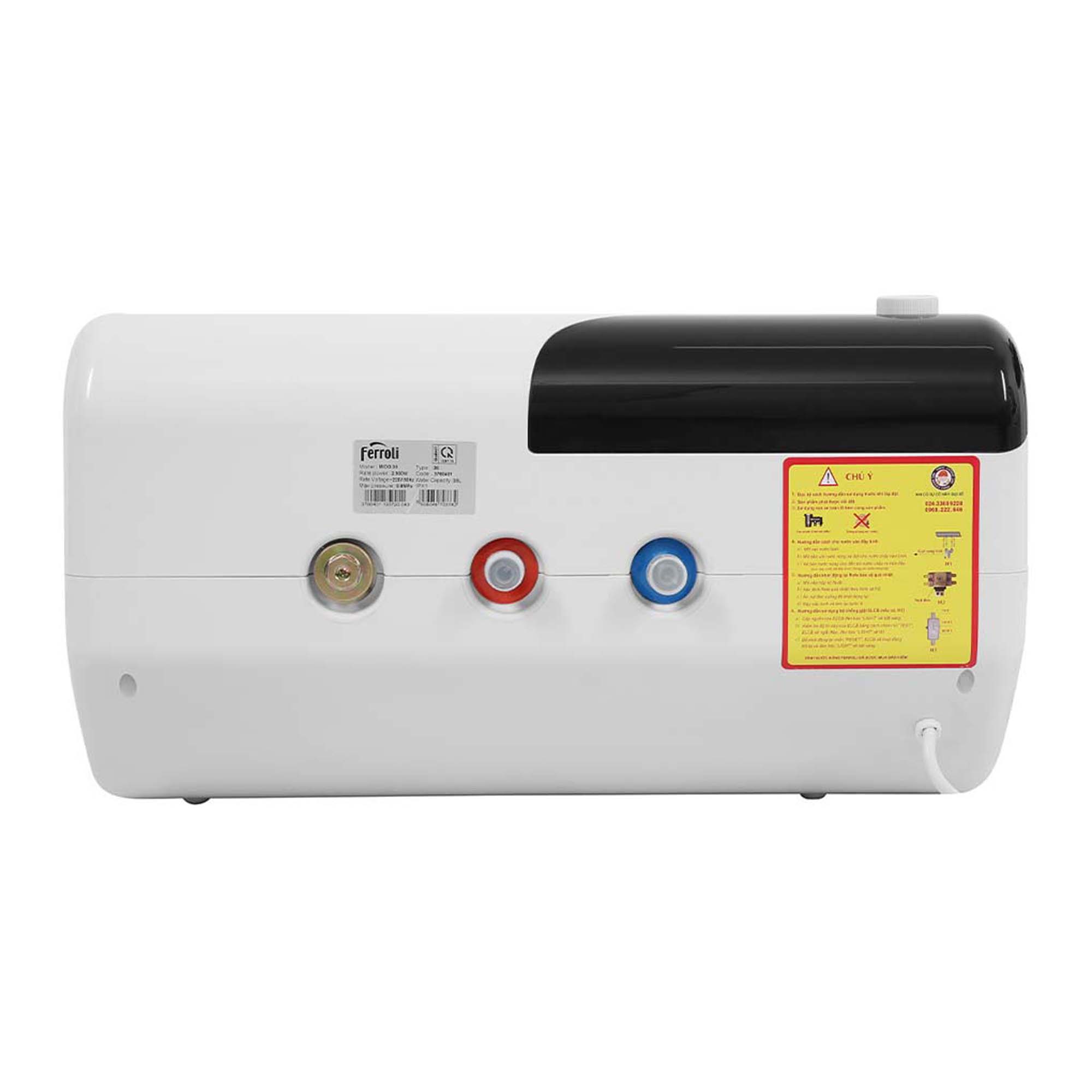 Bình nóng lạnh FERROLI MIDO DE 30L lít ngang 13 Binh nong lanh FERROLI MIDO DE 30L lit ngang 5