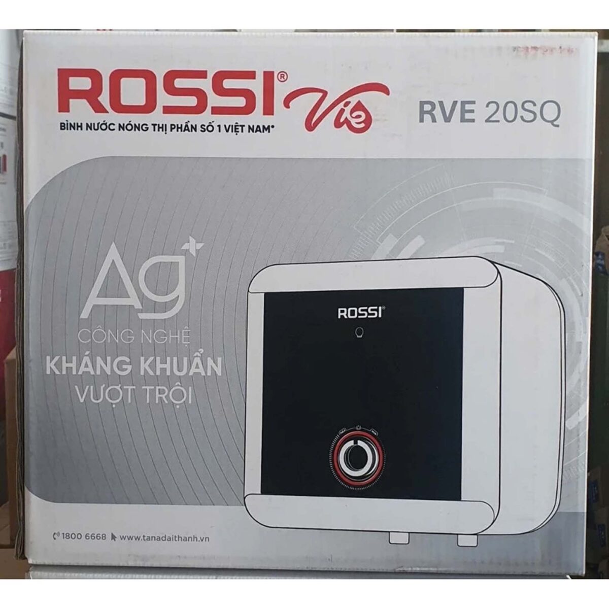 Bình nóng lạnh Rossi VIE 15 20 30 lít vuông RVE15SQ RVE20SQ RVE30SQ - Ảnh 4