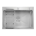 Chậu rửa bát inox CAESAR KSH01H060SX 1 hố
