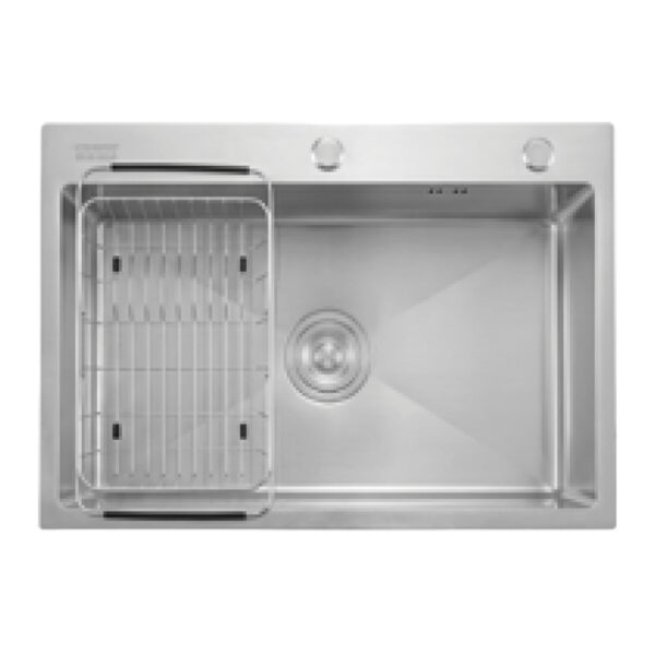 Chậu rửa bát inox CAESAR KSH01H060SX 1 hố
