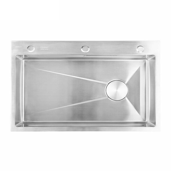 Chậu rửa bát inox CAESAR KSH01H075SX 1 hố