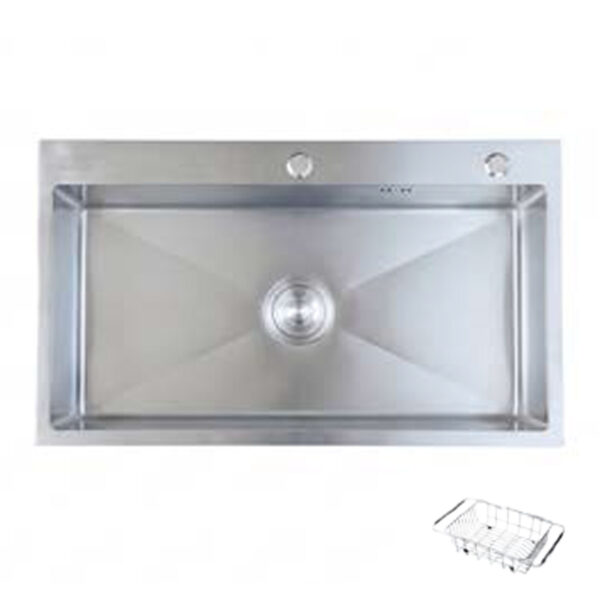 Chậu rửa bát inox CAESAR KSH01H082SX 1 hố