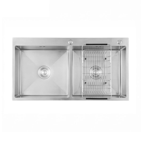 Chậu rửa bát inox CAESAR KSH02H100SX 2 hố
