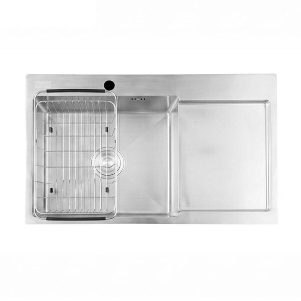 Chậu rửa bát inox CAESAR KSH21H082SX 1 hố