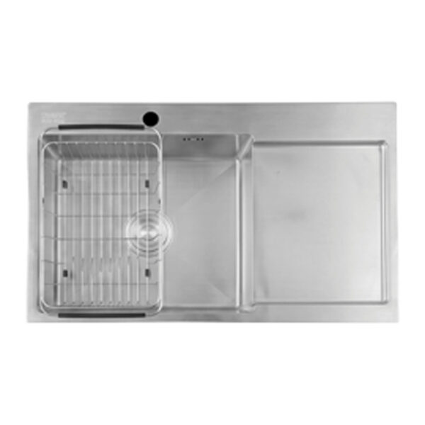 Chậu rửa bát inox CAESAR KSH21H082SX 1 hố