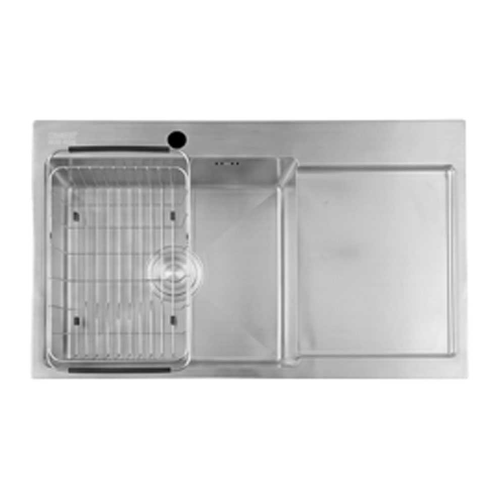 Chậu rửa bát inox CAESAR KSH21H082SX 1 hố