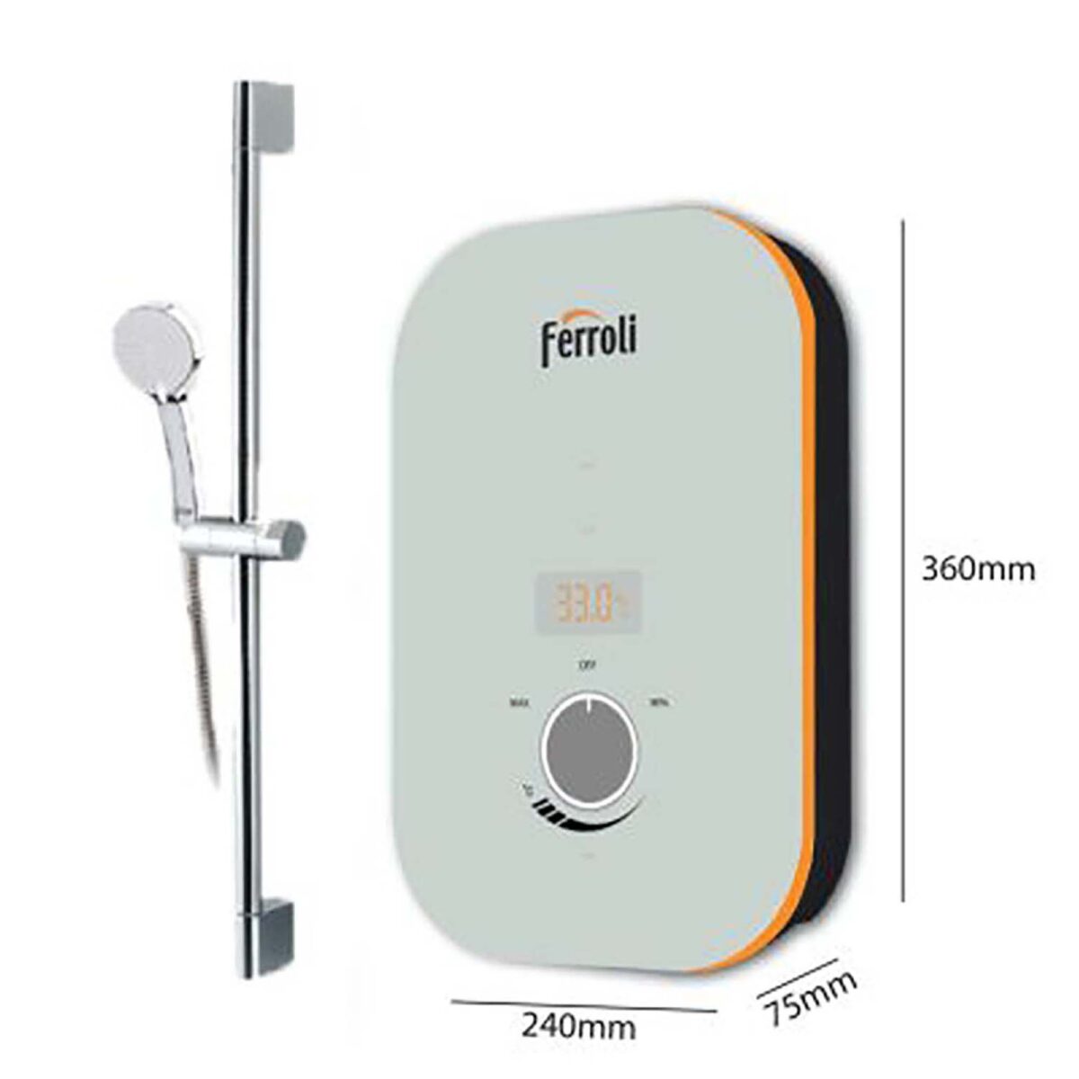 Máy nước nóng trực tiếp Ferroli Venus TP có bơm 4500w - Ảnh 2