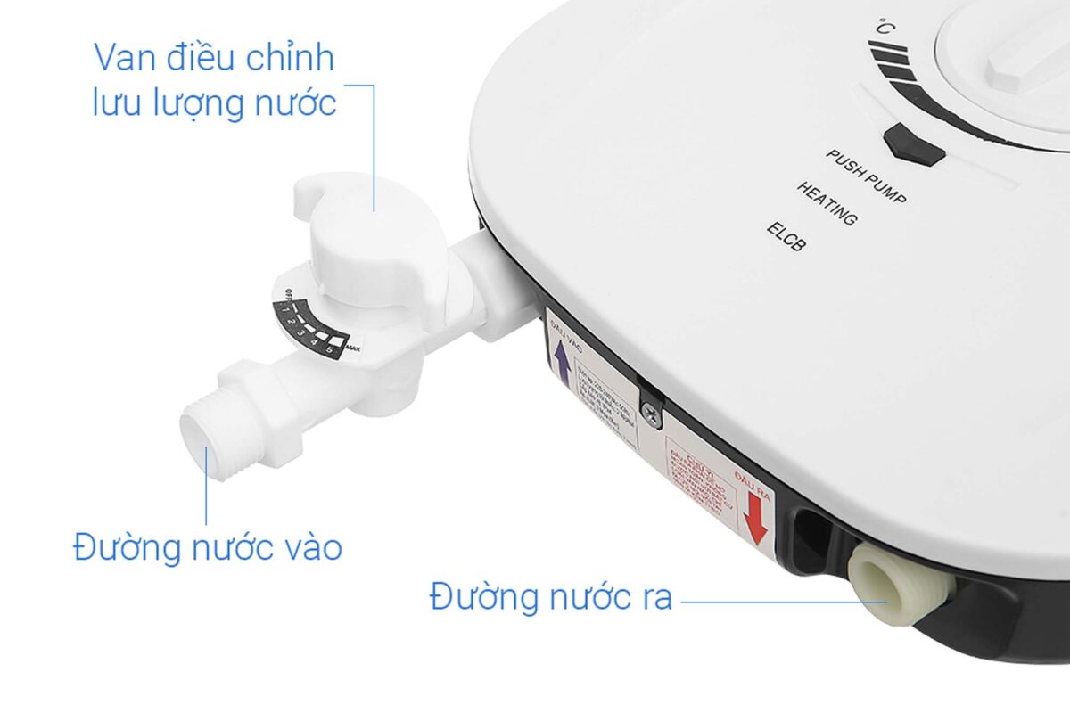 Máy nước nóng trực tiếp Ferroli MIDO MSP 4.5S có bơm 4500w - Ảnh 9