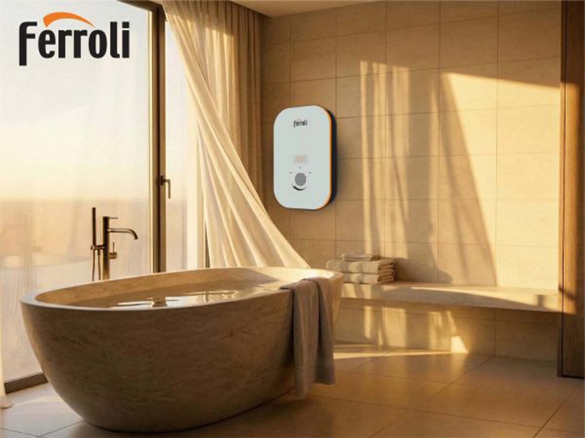 Máy nước nóng trực tiếp Ferroli Venus TP có bơm 4500w - Ảnh 5