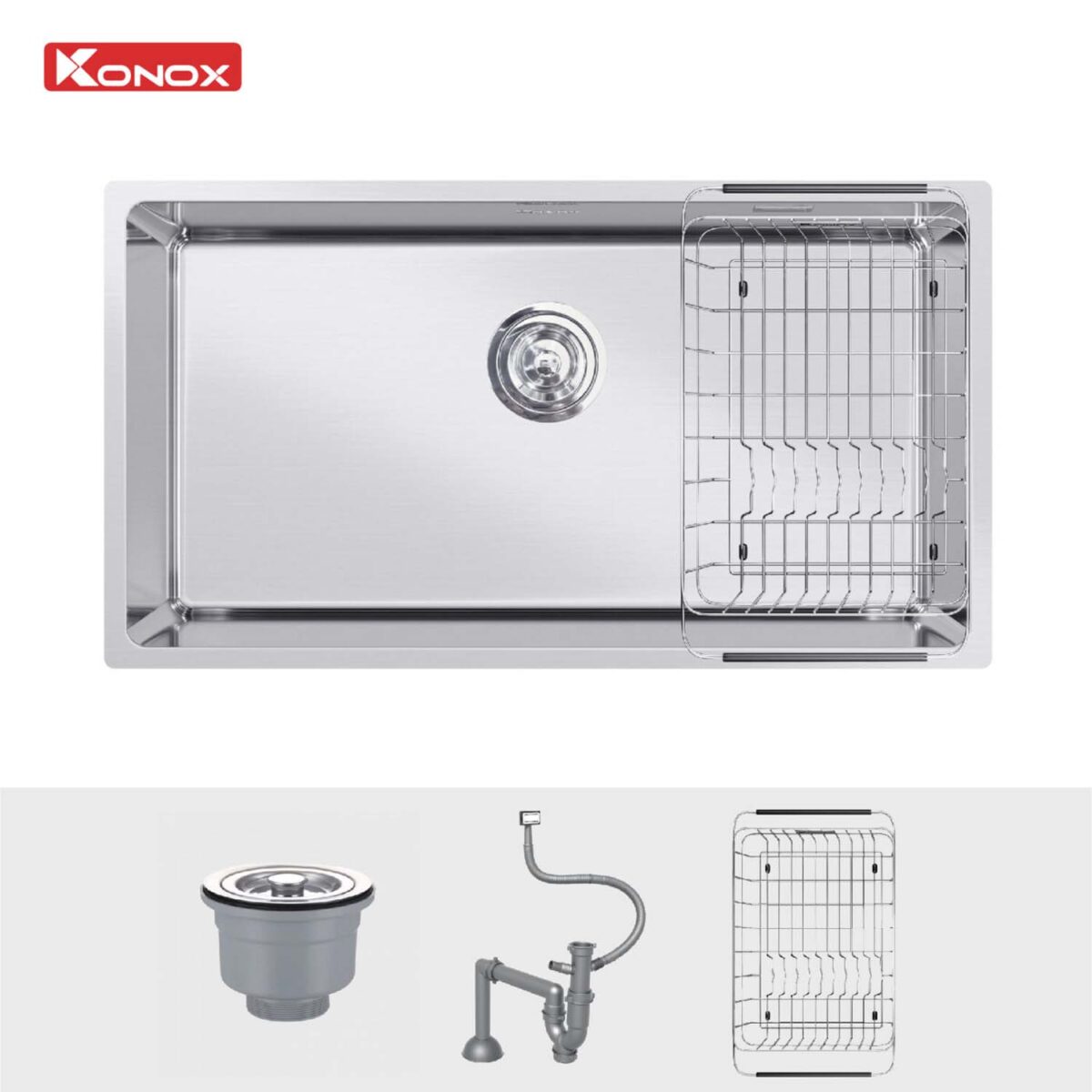 Chậu rửa bát inox KONOX STELO 780U 1 hố - Ảnh 3