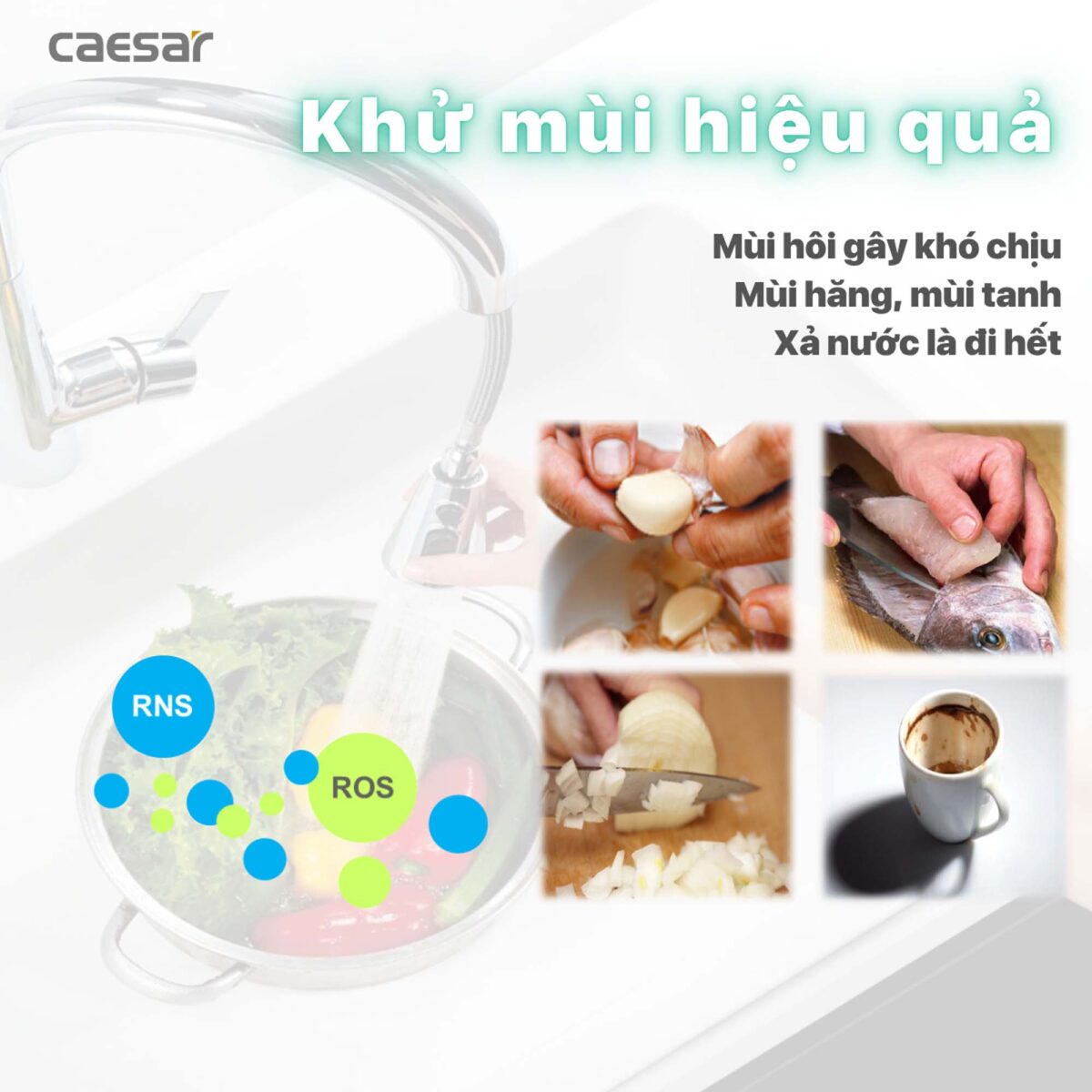 Vòi rửa bát CAESAR KP1035SA cảm ứng rút dây diệt khuẩn Plasma - Ảnh 10