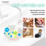 Vòi rửa bát CAESAR KP1035SA cảm ứng rút dây diệt khuẩn Plasma - Ảnh 10