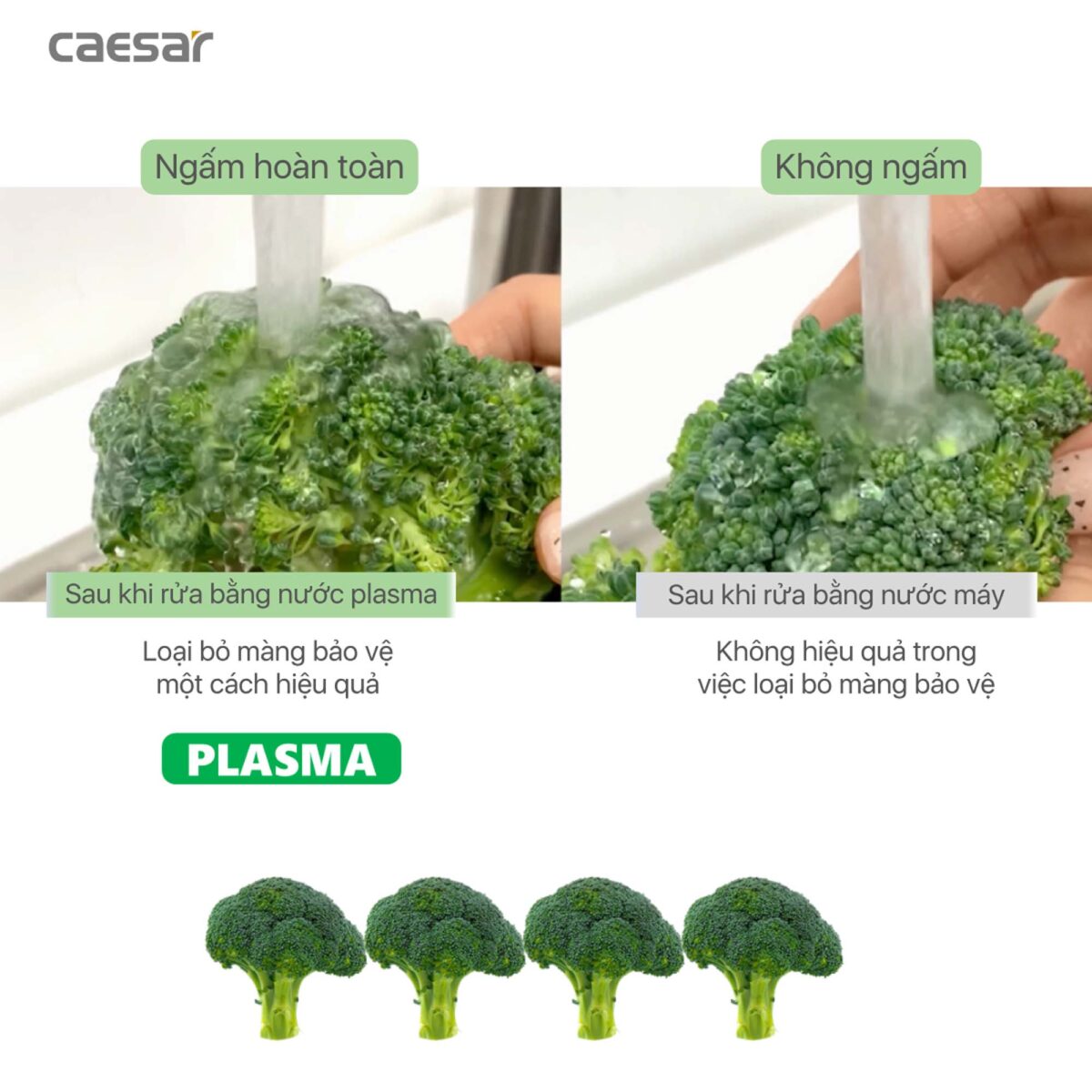 Vòi rửa bát CAESAR KP1035SA cảm ứng rút dây diệt khuẩn Plasma - Ảnh 16