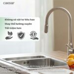 Vòi rửa bát CAESAR KP1035SA cảm ứng rút dây diệt khuẩn Plasma - Ảnh 18
