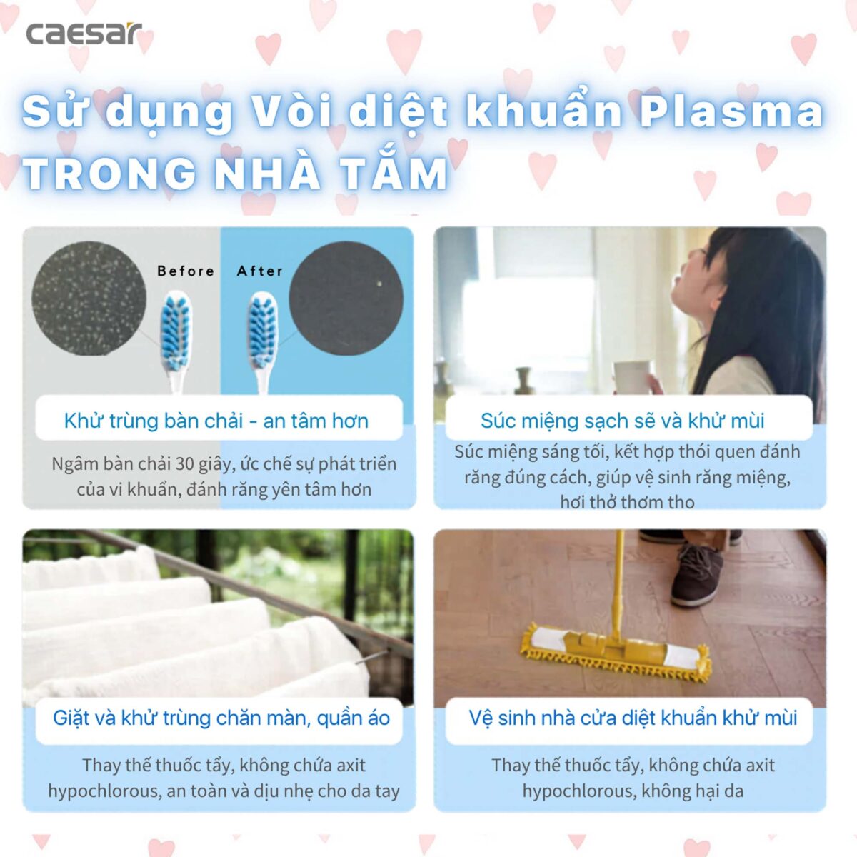 Vòi rửa bát CAESAR KP1035SA cảm ứng rút dây diệt khuẩn Plasma - Ảnh 21