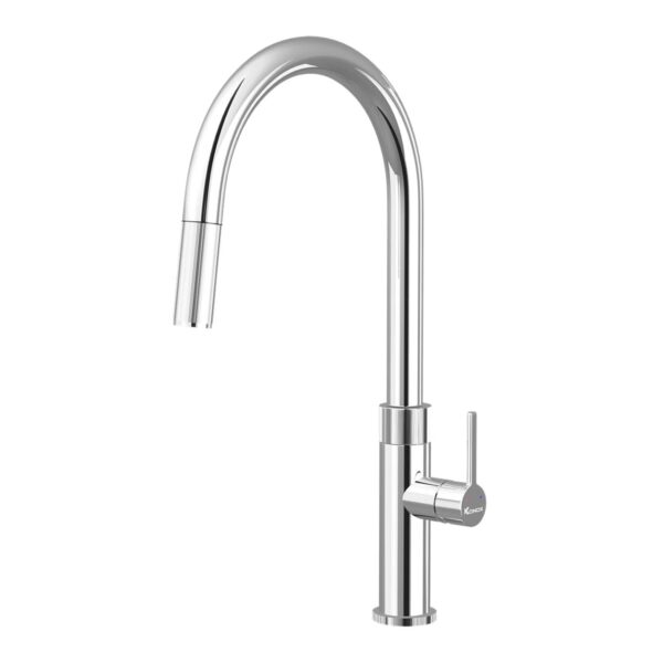 Vòi rửa bát KONOX Lasi Chrome nóng lạnh rút dây