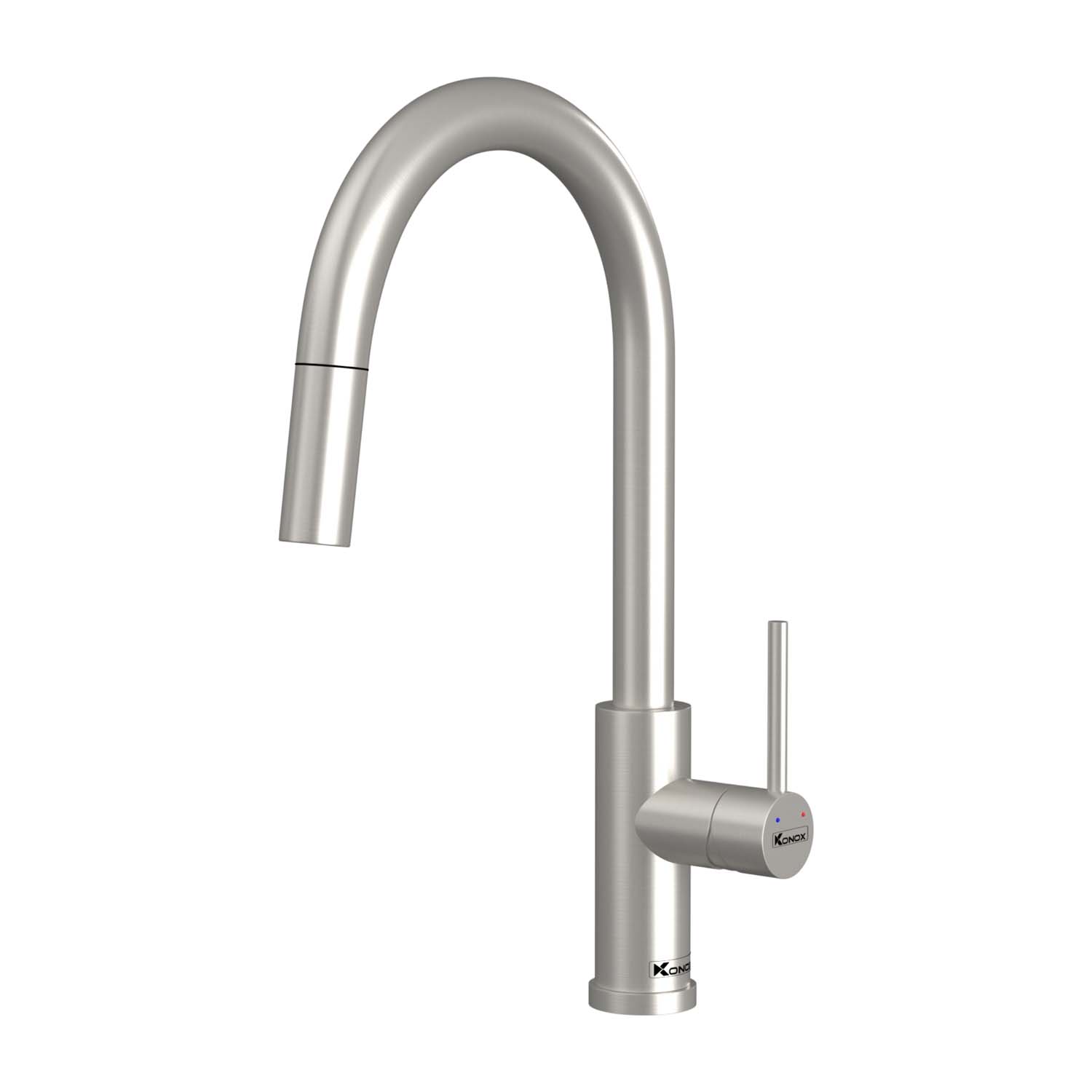 Vòi rửa bát KONOX Reno Smart nóng lạnh rút dây