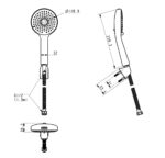 Tay sen tắm AMERICAN STANDARD WF-5120MB WF-5120BHG WF-5120HG WF-5120CS WF-5120WS - Ảnh 2