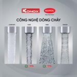 Vòi rửa bát KONOX Lumo Smart Chrome nóng lạnh rút dây - Ảnh 3